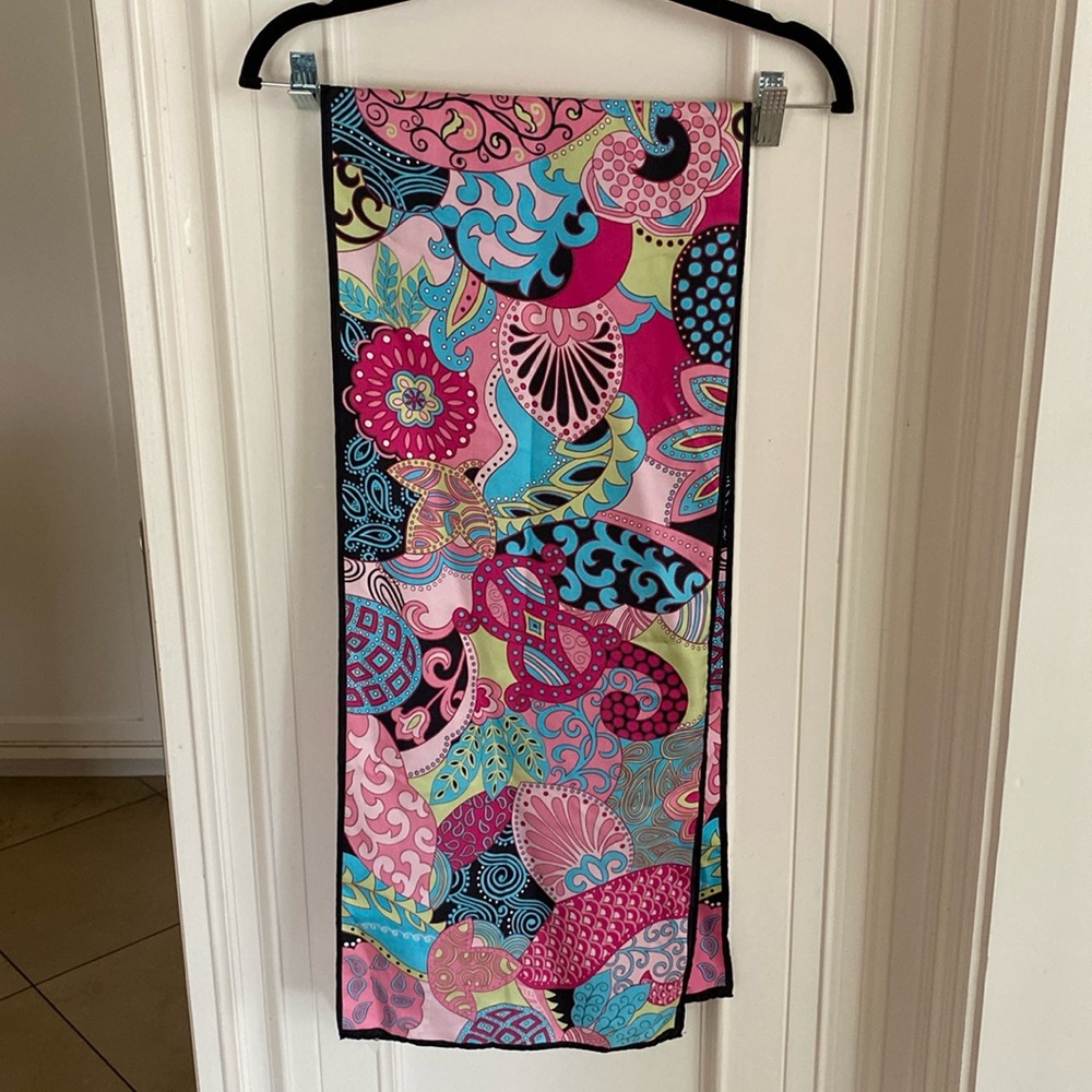 Talbots Multi Color belt/scarf, new with tags. 59in X 11in.